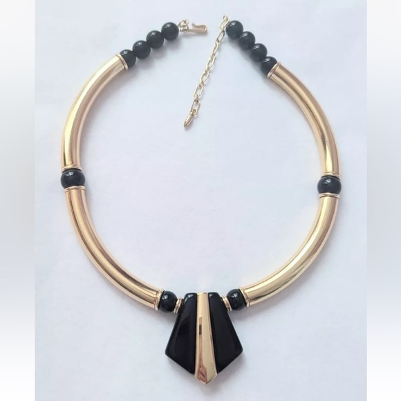 80’s Art Deco Style Necklace - Picture 2 of 4